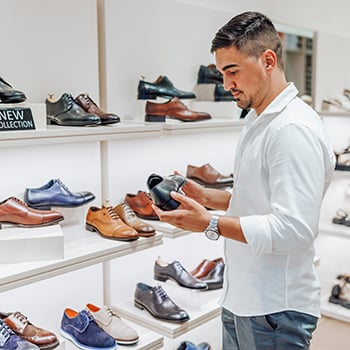 Man Shoe Shopping