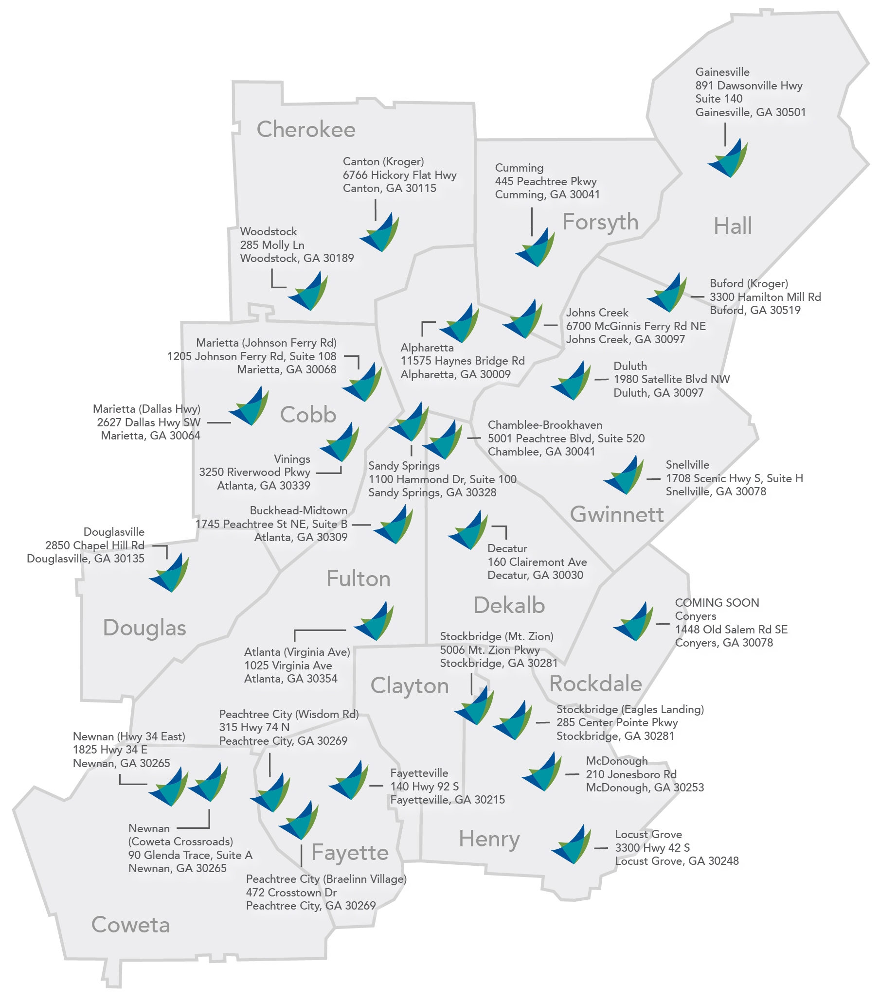 Delta Community Credit Union Branch Locations Map