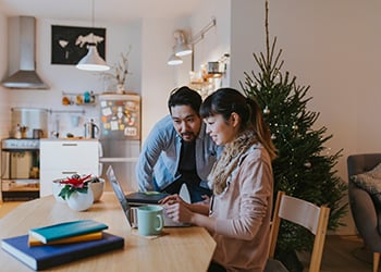 couple in their home