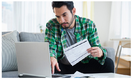 woman working on laptop
