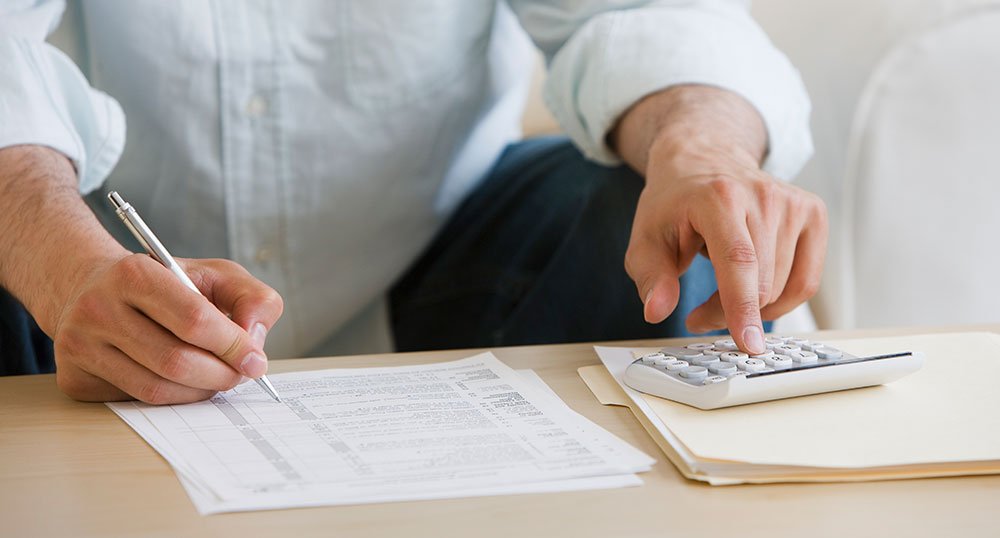person completing tax forms