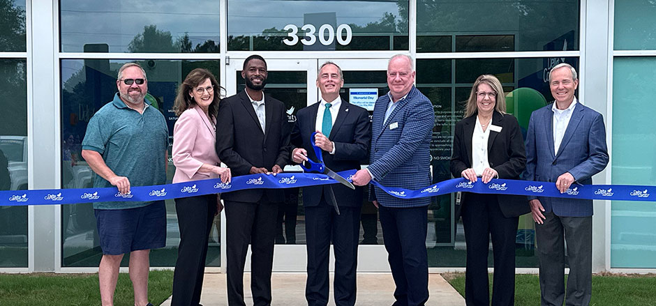 Delta Community Locust Grove Branch ribbon cutting