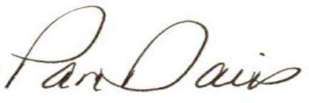 Pam Davis signture
