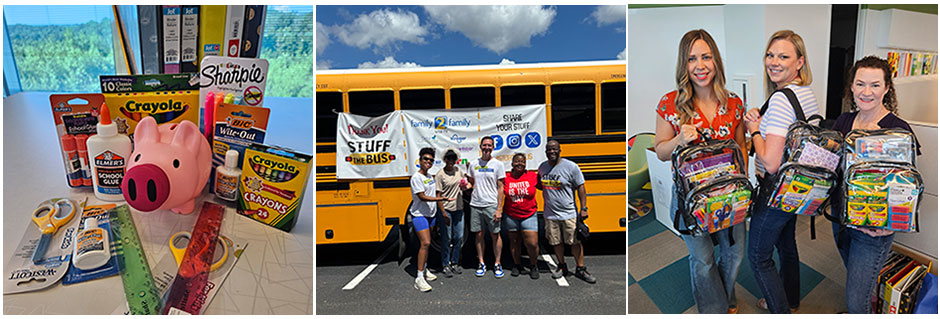 Delta Community wsb-tv stuff the bus