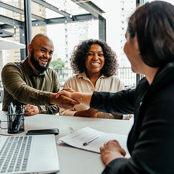 couple meeting with financial advisor