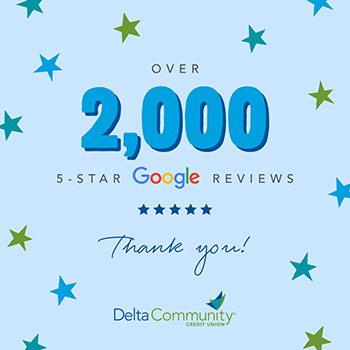 Delta Community 2,000 Google reviews