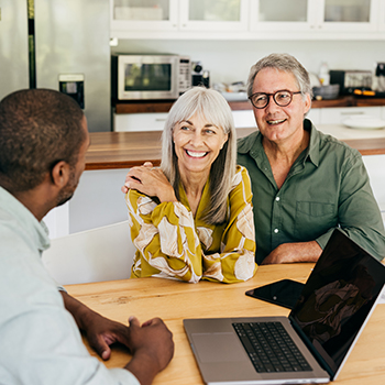 couple meeting with financial advisor