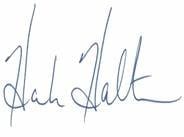 Hank Halter signature