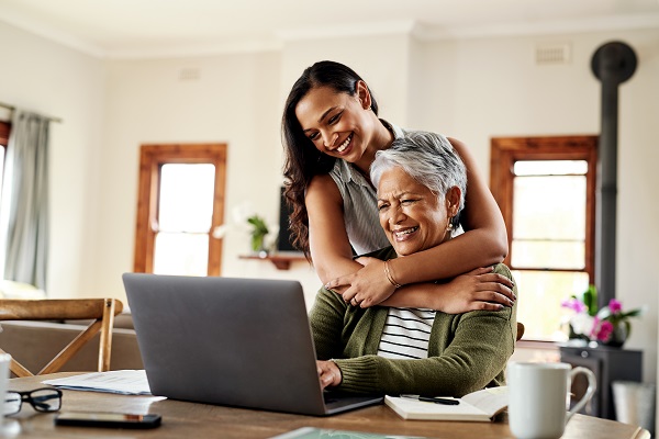 a mature couple smiling at camera