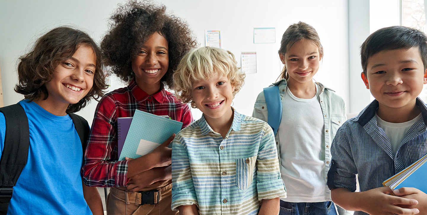 young children at school